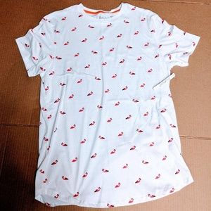 FLAMINGO PATTERN T-SHIRT